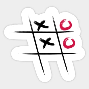 Tic Tac Toe Sticker